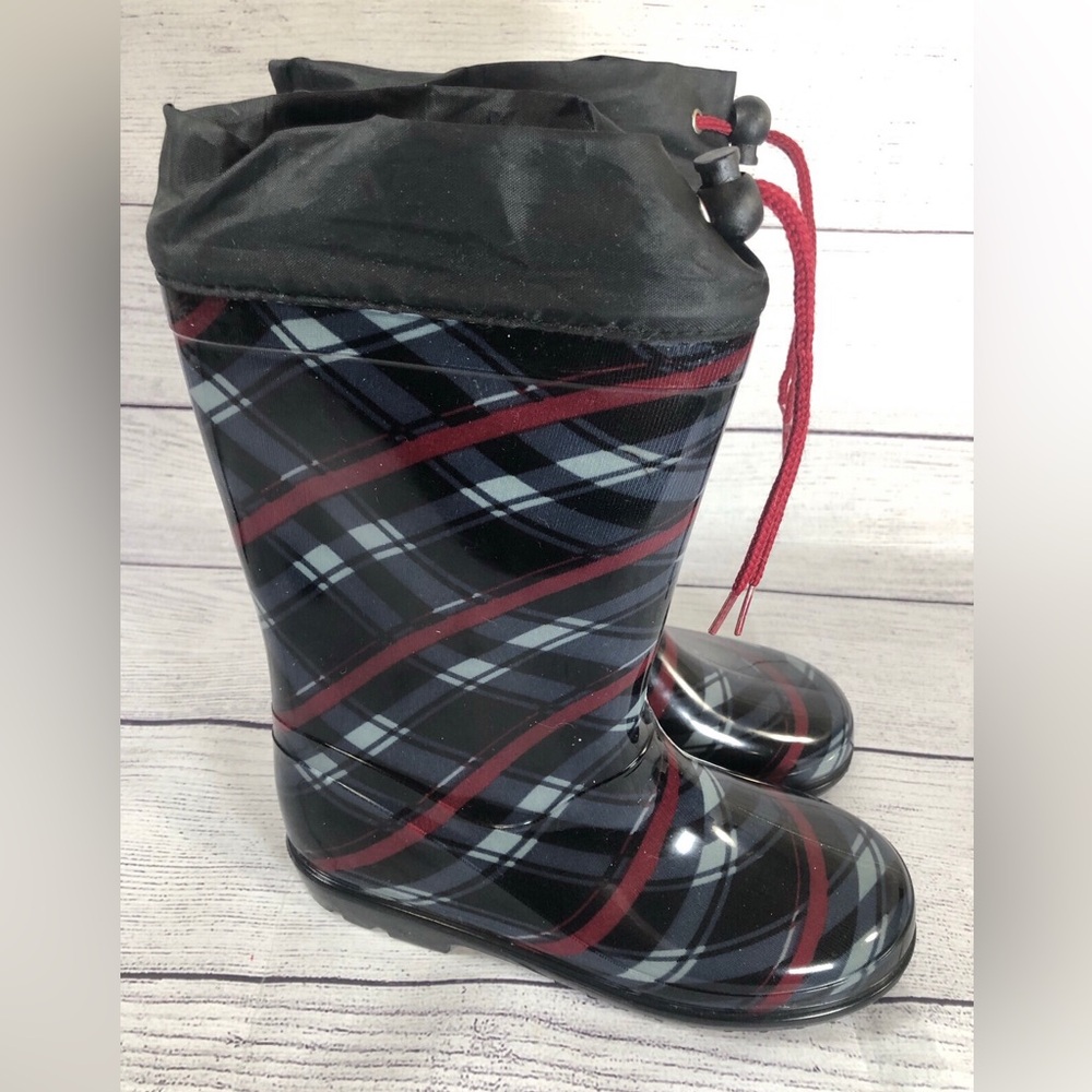 Henry Ferrera Size 3 Striped plaid Rain Boot